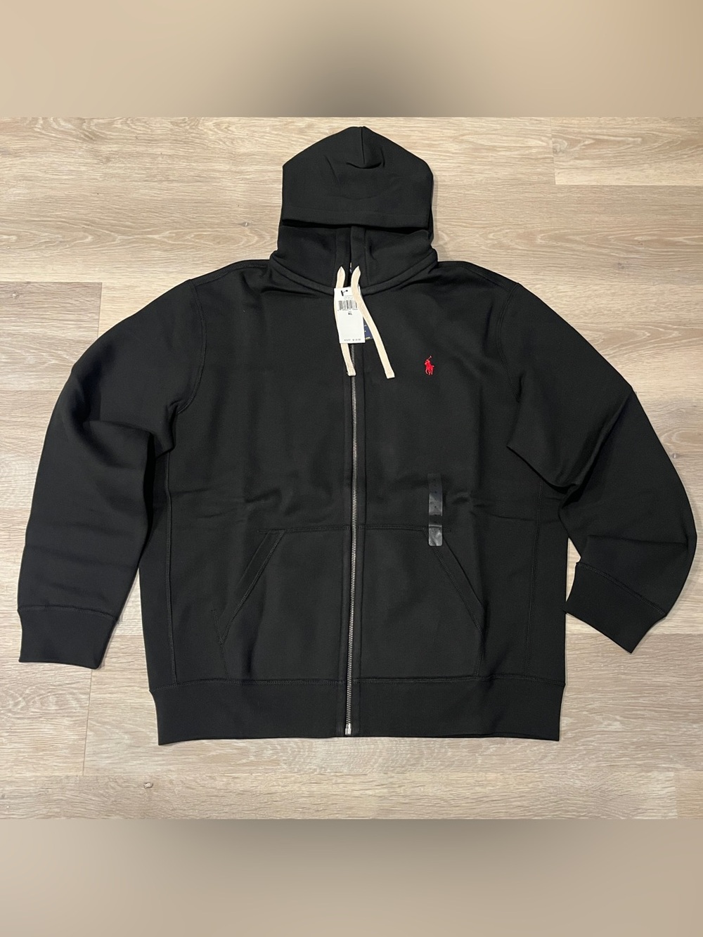 Polo Ralph Lauren Men’s Fleece Full Zip Hoodie Black Size XL - Picture 2 of 10